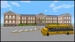 Minecraft How to Build a School  PART 1 [upl. by Aviv]