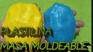 como hacer  PLASTILINA CASERA FACIL  expeeimento [upl. by Endys345]