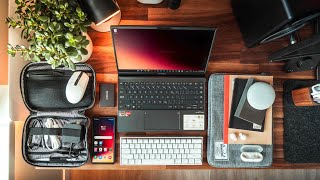 A Real BUDGET Student Tech Backpack  College EDC Tour [upl. by Akcirehs]