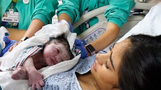 THE BIRTH OF OUR BABY GIRL  official labor and delivery first time labor [upl. by Oinotla]