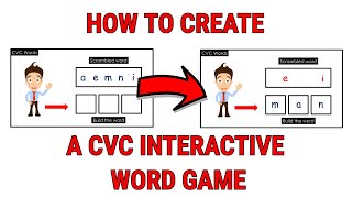 How To Create an Interactive Word Game in Powerpoint [upl. by Delia]