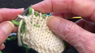 Fixing Mistakes in Double Knitting [upl. by Ytissahc]