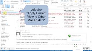 How to Change Color of Unread Messages In Inbox Outlook 2013  by Turner Time Management [upl. by Tye]