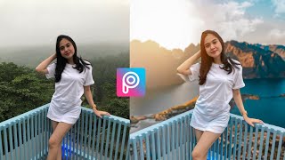 Picsart Editing Tutorial  How To Change Background in Picsart Application [upl. by Kiki]