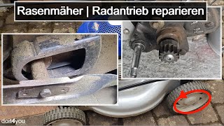 Rasenmäher  Radantrieb reparieren  DIY  How To  TUTORIAL [upl. by Erialb]