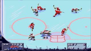 NHL 95 Sega Genesis Gameplay HD [upl. by Velasco]