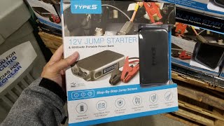 Costco Type S 12v Jump Starter 8000 mAh Power Bank  USB C 49 UNBOXING 2020 Updated Version [upl. by Ellehcir]