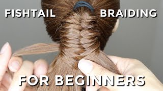 How To Fishtail Braid For Beginners [upl. by Asetal]