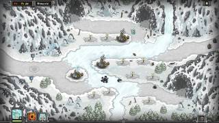 Kingdom Rush Walkthrough  Glacial Heights  Heroic Steam versionHD [upl. by Eyram595]