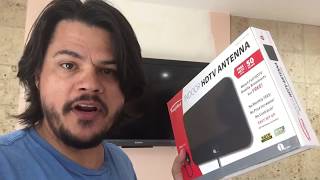 1byone indoor HD Antenna Unbox  Install  Review Cord Cutter [upl. by Idaf]