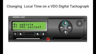 How to change local time on a VDO Digital Tachograph [upl. by Nho]