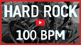 Powerful Hard Rock Drum Track 100 BPM HD [upl. by Ylrebmek]