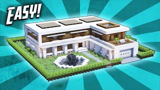 Minecraft How To Build A Modern Mansion House Tutorial 34 [upl. by Ardnait]