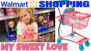 😃Yay Walmart Trip With Skye 🛒My Sweet Love Shopping Cart Unboxing amp Review [upl. by Borszcz]