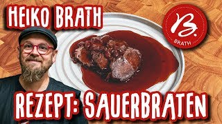 Rezept Sauerbraten  Metzgerei Brath  Fleischwerkstatt [upl. by Llerol]