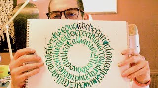 How to make Calligraphy Calligrams  CALLIGRAMMONDAYS [upl. by Clemence225]