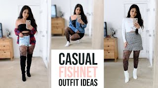 How to style Fishnet Tights  LOOKBOOK [upl. by Uzzial]