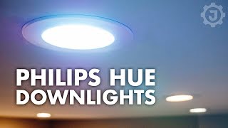 Philips Hue White Ambiance Downlight  Install and Review [upl. by Apeed]