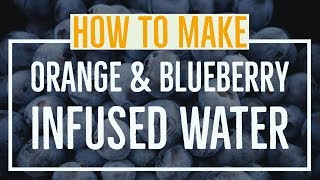 How To Make Orange amp Blueberry Infused Water [upl. by Ailana318]