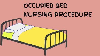 OCCUPIED BED MAKING [upl. by Haroldson]