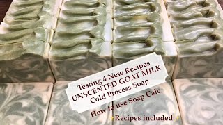 Make Soap at Home  Testing 4 CP Soap Recipes included  How to use Soap Calc  Ellen Ruth Soap [upl. by Sanoy]