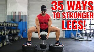 Top 35 Lower Body Exercises with Dumbbells [upl. by Aitel100]