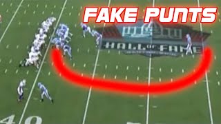 NFL Best Fake Punts Ever Compilation [upl. by Ettennad]