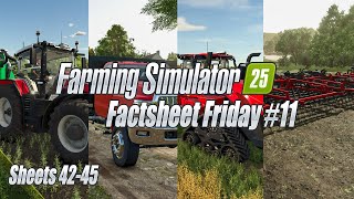 Massey Fergusson 9S Case Quadtrac 715 amp More  Farming Simulator 25 Fact Sheet Friday 11 [upl. by Ahsinawt]