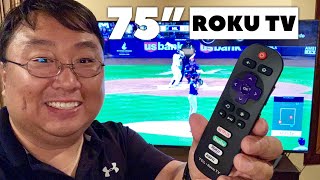 TCL 75 Inch 4K UHD Roku Smart TV Review [upl. by Rehptosirhc]