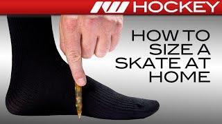 How to Find Your Hockey Skate Size amp Fit at Home [upl. by Robyn]