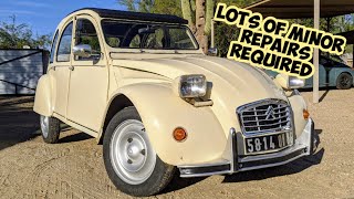 Fixing up the Citroen 2CV motor interior exterior [upl. by Valina906]