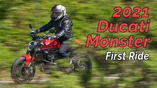 2021 Ducati Monster Review – First Ride [upl. by Hendon]