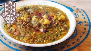 Lentilles aux légumes à la marocaine [upl. by Ydolem729]