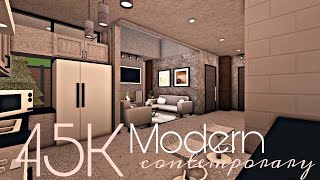 BLOXBURG 45K MODERN CONTEMPORARY HOUSE  NOGAMEPASS [upl. by Adlemy]