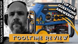 FIRMAN TRIFUEL GENERATOR  TOP FIVE QUESTIONS ANSWERED review [upl. by Ydaj]