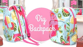 DIY BACKPACK For Kids  Sewing Tutorial by Paige Handmade [upl. by Coke]