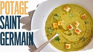 Potage saint Germain made with split peas  French culinary school classic [upl. by Shirleen]