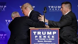 Donald Trump rushed off stage during rally in Nevada [upl. by Firahs636]