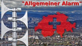 Sirenentest Schweiz 2021  quotAllgemeiner Alarmquot  Nationaler Probealarm  Sirene PPSSCH [upl. by Lottie770]