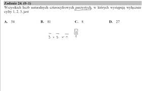 24 Wszystkich liczb naturalnych czterocyfrowych parzystych w których występują wyłącznie cyfry 12 [upl. by Hulbig]