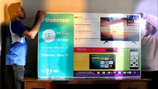 Unboxing Hisense 58quot 4K UHD Smart TV  Brief Configuration [upl. by Krefetz]