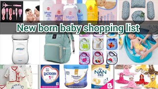 New born baby shopping list  Things to buy for newborn baby  new born essentials list to buy [upl. by Aniahs691]