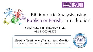 Bibliometric Analysis using Publish or Perish Introduction [upl. by Ynahirb]