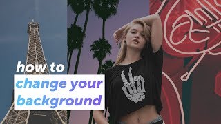 How to remove or change the background of any photo  PicsArt Tutorial [upl. by Sukul648]