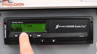 How to change time on a Digital Tachograph  Stoneridge SE5000 [upl. by Chrysler]