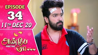 Anbe Vaa Serial  Episode 34  11th Dec 2020  Virat  Delna Davis  SunTV Serial Saregama TVShows [upl. by Noroj]