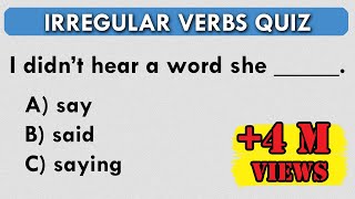 Irregular Verbs  Quiz [upl. by Lesna962]