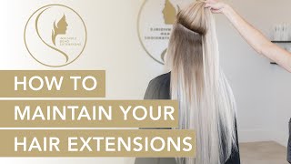 How to Properly Maintain Your Hair Extensions [upl. by Fortunio490]