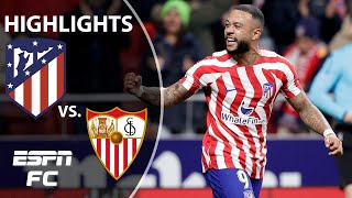 Atletico Madrid vs Sevilla  La Liga Highlights  ESPN FC [upl. by Sirrom]