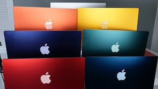 iMac in All Colors Blue Orange Yellow Purple Silver Pink amp Green [upl. by Drhcir]